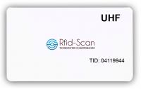 RFID карта UHF UCODE8, ISO (с номером)